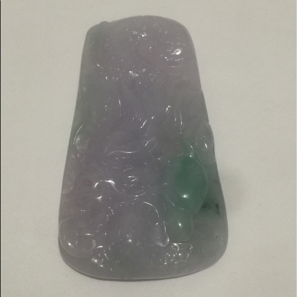 Burmese natural jade pendant dragon